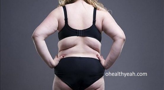 back fat, bra fat and love handles on woman