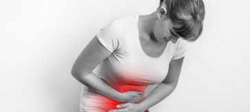 girl with diarrhea pain